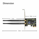 PCI-e PCI Express 600M Wireless WiFi Card Adapter Low Profile Bracket