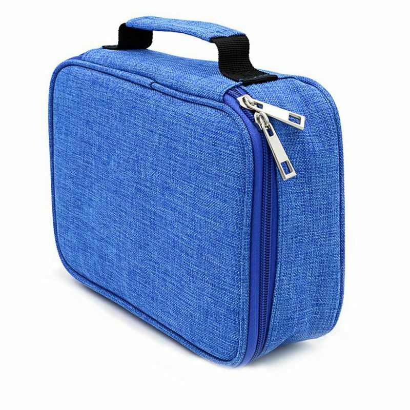 72 Holder Pen Colored Pencil Case School Multi-functional High Capacity Zip N5J6