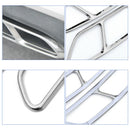 Rear Dual Exhaust Muffler Tail Decor End Pipe Tip Cover Trim For Audi A6 C7 D7D5
