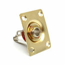 Square Style Jack Plate Guitar Bass Jack 1/4 Output Input Jack Socket For E