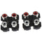 2pcs 4way 6Pin RCA Female Audio Video Plug AV Concentric Socket Connect OZ