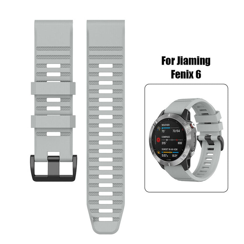 Silicone Strap Band for Garmin Fenix 6 6 Pro 5 5 Plus 22mm Watch Accessories