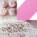 1X Lace Silicone Mold Mould Sugar Craft Fondant Mat Cake Decorate Bake Tool   Z