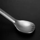 Titanium Fork Long Handle Fork Outdoor Camping Spork Tableware Picnic For Hn