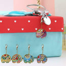 5pcs DIY Full Drill Special Shaped Diamond Painting Elephant Keychain Gift