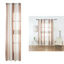 Window Sheer Curtains Rod Pocket Faux Linen Voile Curtains ~Color_4