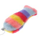 Cat Teasing Stick Plush Fish Wand Squeaky Pet Teaser Rod Interactive Toys