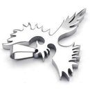 Jewelry Stainless Steel Phoenix pendant with 60cm Chain, necklace for Men W H4G6