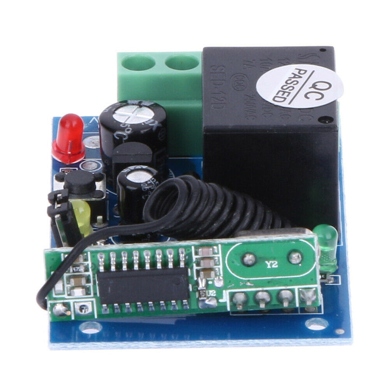 433MHz DC12V 1 Channel Learning Code Wireless Remote Control Relay Mode A