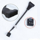 USB 3.0 20Pin Male to Motherboard USB 2.0 9Pin Female Converter Cable Adapter^