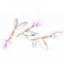 1pc Metallic Sequin 8g Willow Leaf Shape Fishing Sequin Bait With Feather H BX