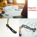 Multi-functional Measuring Drawing Ruler Magnetic Compass Ruler Draw Tool