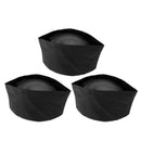 3 Pcs Professional Chefs Hat Chefs Cap Elastic for Restaurant Black Net Top