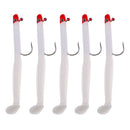 5x Lead Head jig Soft Fishing Lure Sinking Swimbait for Saltwater Freshwater