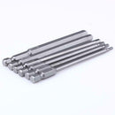 6pcs 100mm Length 1/4 Inch Hex Shank Magnetic Hexagon Head Screwdriver Bit