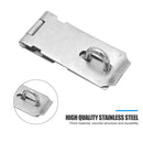 Hasp Staple Shed Latch Stainless Steel Door Lock Padlock Clasp (A 3 inch)