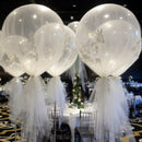 8pcs 36'' Clear Giant Large Latex Balloon Wedding Engagement Party Deco VLF