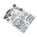 bus car transparent clear silicone stamp for diy scrapbooking photo decoratio lj