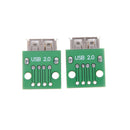 2pcs Hot Female Type A USB For 2.54MM PCB Board DIP Adapter  ~ï¼ˆ