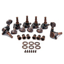 6R Small Square Head Tuning Pegs Tuners Machine Head with Buttons Keys Set