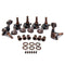 6R Small Square Head Tuning Pegs Tuners Machine Head with Buttons Keys Set