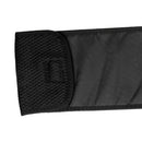 Black Folding Fishing Rod Storage Bag Portable Pole Sleeve Cover Tackle Tool