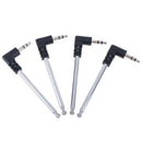 4pcs metal Cell Phone Multi Purpose 3.5mm FM Radio Antenna 8.8 inch LongJCAUJ uW