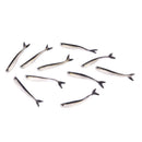 10pcs 80mm Soft Fishing Lure Minnow Saltwater Freshwater Worms Artificial BaME