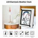 Electronic Weather Clock Temperature Humidity Meter Indicator Thermometer L