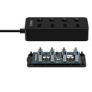 Orico W9Ph4-U3-V1 Bus Powered 4 Port Usb 3.0 Hub With Individual Power Swit