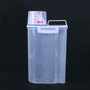 Pet Food Storage Barrels Container Dry Food Dispenser with Measuring Cup