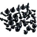 142 Pieces Black Plastic Safety Eyes Craft Eyes with 142 Pieces Washers and U7D2