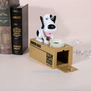 Kid Cartoon Stealing Coin Money Saving Box Dog Piggy Bank Storage Christmas Gift