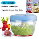 Pulling Food Powerful Manual Chopper Hand Held-Vegetable Shredder Y4N5