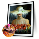 Girl 5D DIY Full Round Drill Diamond Painting Needlework Home Decor (B885) A