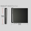 12"x71" Dark Black Car Gloss Headlight Taillight Fog Light PVC Tint Film Sheet a