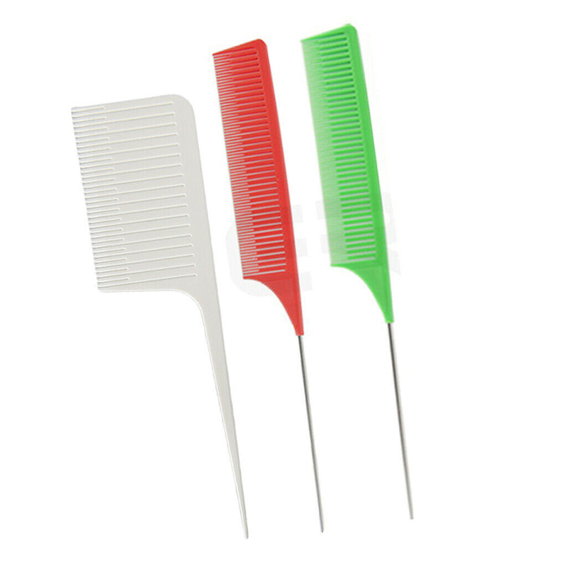 3Pcs Fine Weaving Highlighting Foiling Hair Comb Styling Dyeing Hair Salon