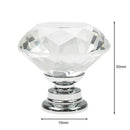Knob Drawer Handles Diamond Shape Decorative Glass Knobs Fashion Glass Furniture