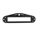 3pcs Black Plastic Small Dual Track Electric Guitar Pickup Baseplates