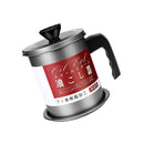 1.2L Stainless-Steel Oil Strainer Pot Grease Container Can Keeper w/ Lid