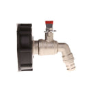 Tote Tank IBC Drain Adapter 2.36" Coarse Thread To 3/4" Brass Hose Faucet Valve