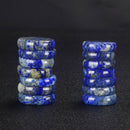 5x Natural Lapis Lazuli Gem Oval Stone Set Worry Palm Worried Stone Thumb Stones