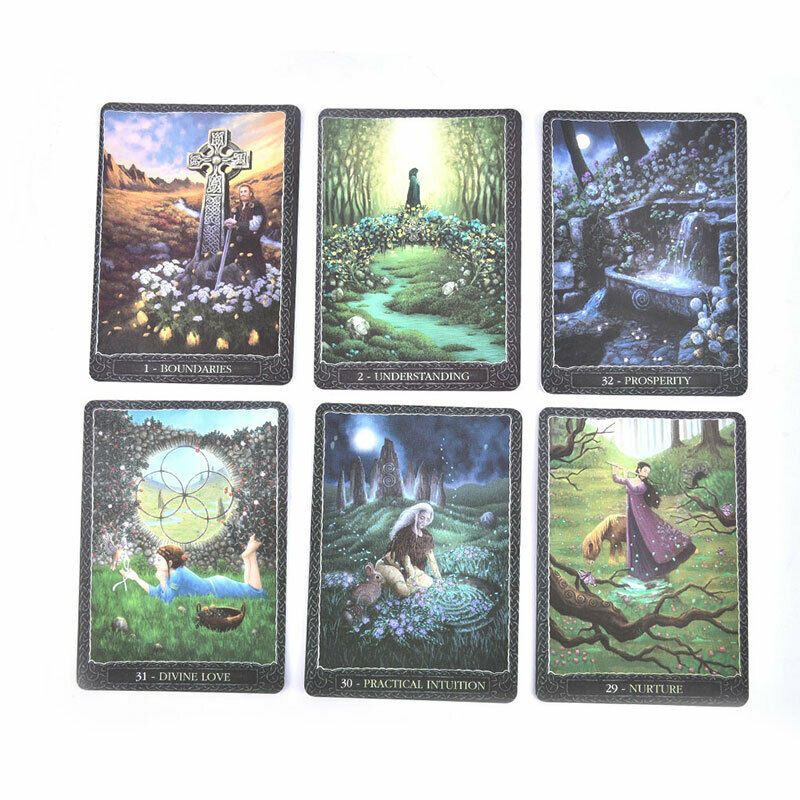 32PCS/Set Earth Wisdom Oracle Tarot Cards English Tarot Game Card Friend Par Hn