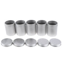 5Pcs Empty Containers with Screw Top for Cosmetics Spices Salves Beads 80ml
