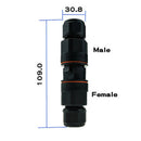 IP67 Waterproof Electrical Cable Wire 2 Pin Connector Outdoor Plug Socket UAH