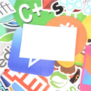 50Pcs Internet Java JS Programming Language Doodle Stickers For Laptop Car DIY U