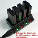 Usb 4 Port 3.7V Battery Adapter Charger For Parrot Mini Drones Rolling Spid Y8Z3