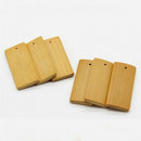 Blank Bamboo Gift Tag Pack Of 50 4.5 x 2 cm Bamboo Name Tag Hanging Labels CT2U5