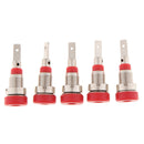 5Pcs 2mm Banana Plugs Female Jack Socket Plug Wire Connector Red