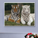 2 Tigers 5D Diamond Painting Embroidery DIY Cross Stitch Craft Needlework
